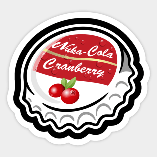 Nuka Cola Cranberry Cap Sticker